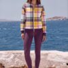 Eden Azure CoastThe Tartan Series (Classic Black and Yellow) Track Jacket Yoga Leggings Canvas Deck Shoes Weekender Bag black yellow white front art concierge clothing jpg