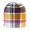The Tartan Series (Classic Black and Yellow) Beanie black yellow white front art concierge clothing jpg