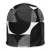 The Bauhaus Series (Black Circles) Beanie black white front art concierge clothing jpg