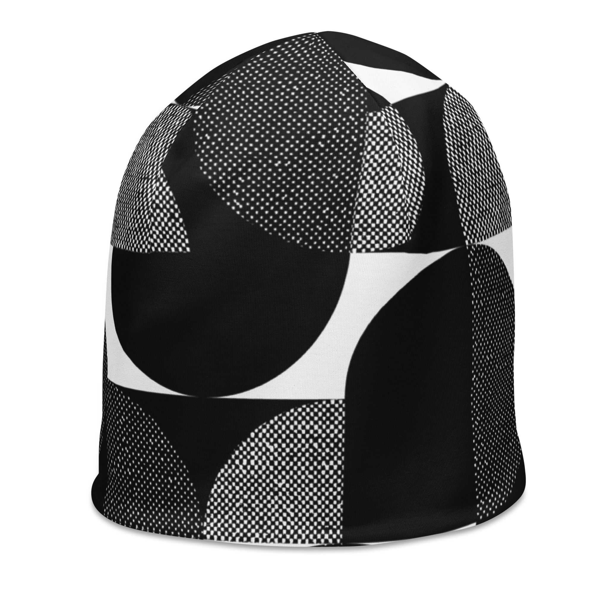 all over print beanie white left front 6aaeec69c3d72