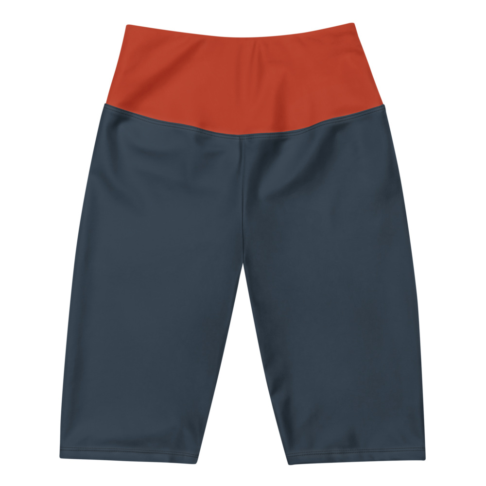 The Art Series (Ode to Saint Laurent) 4 Biker Shorts persimmon red green front art concierge clothing JPG