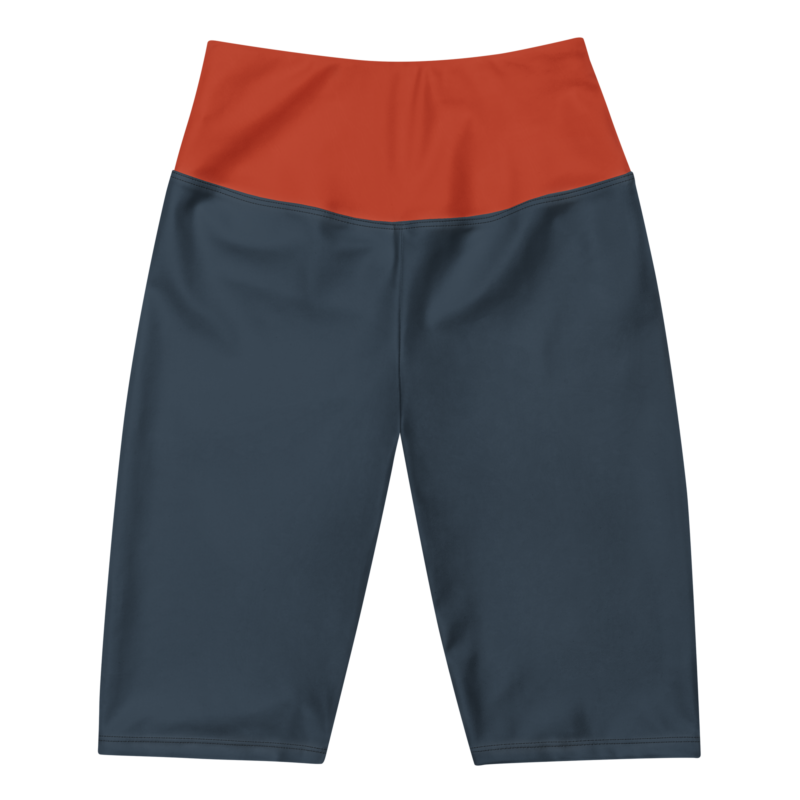 The Art Series (Ode to Saint Laurent) 4 Biker Shorts persimmon red green front art concierge clothing JPG