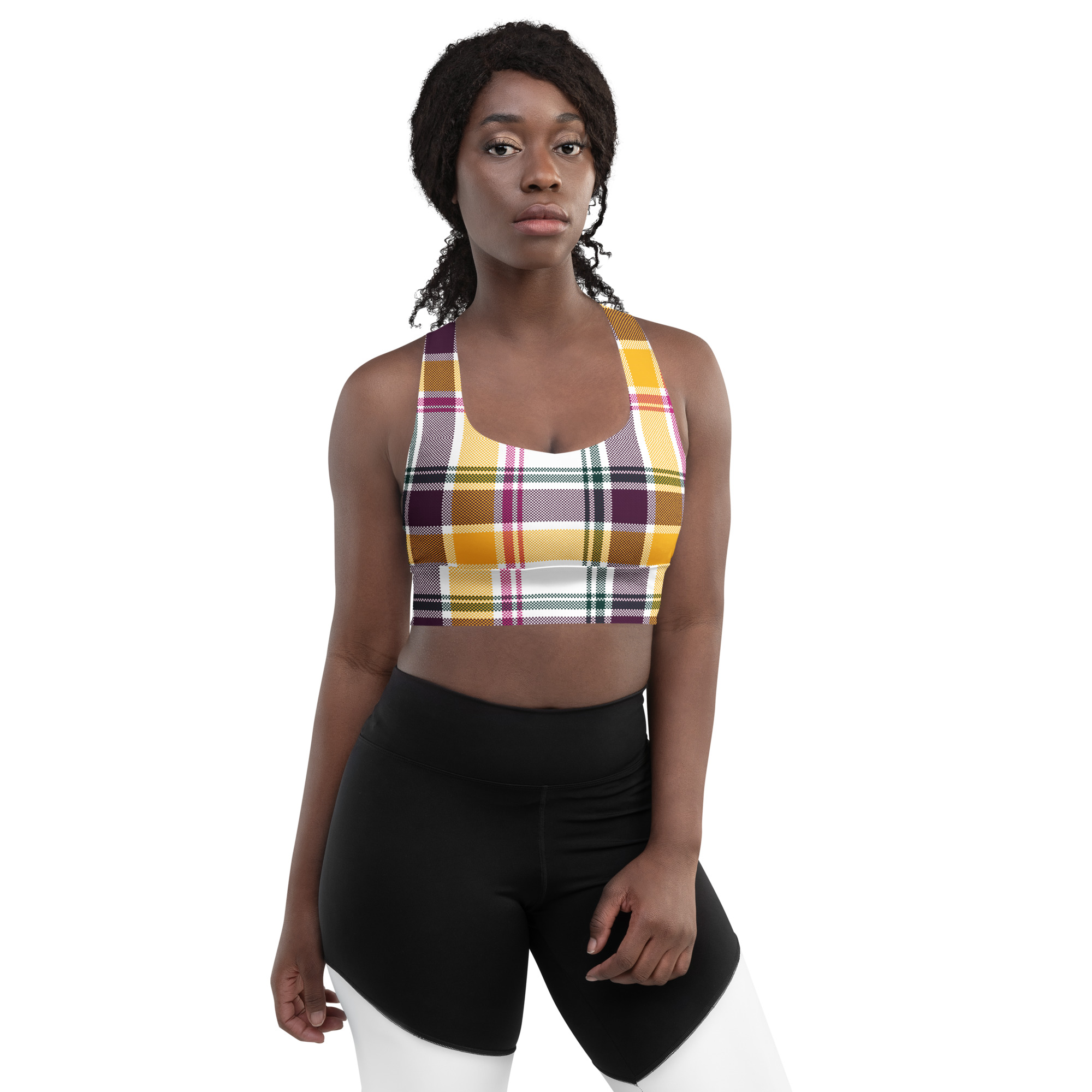all over print recycled longline sports bra white front 6aa72a3075924 jpg