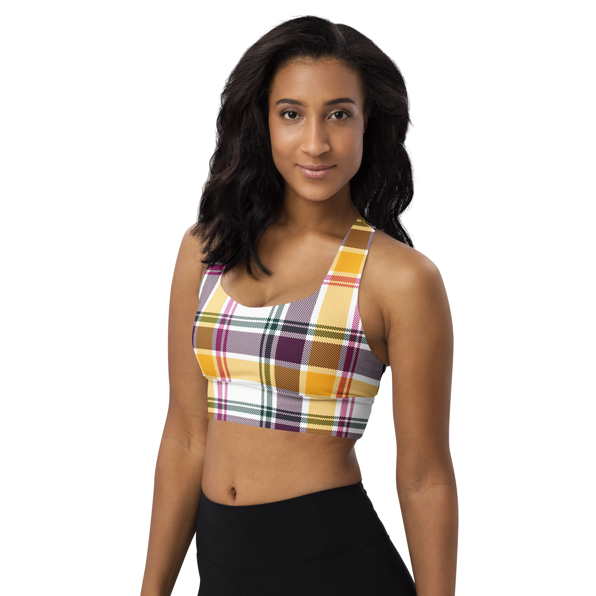 all over print recycled longline sports bra white left front 6aa72a30758e7 jpg