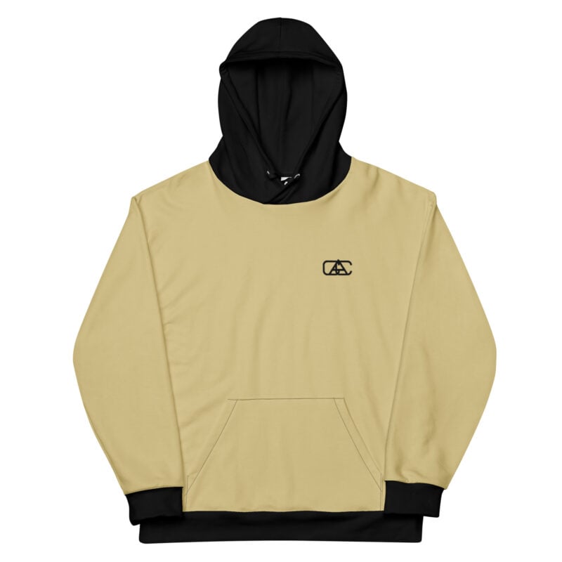 The Bauhaus Series (Khaki and Black) Hoodie khaki black white front art concierge clothing jpg