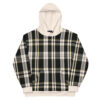 The Tartan Series (Black) Hoodie black pink white front art concierge clothing jpg