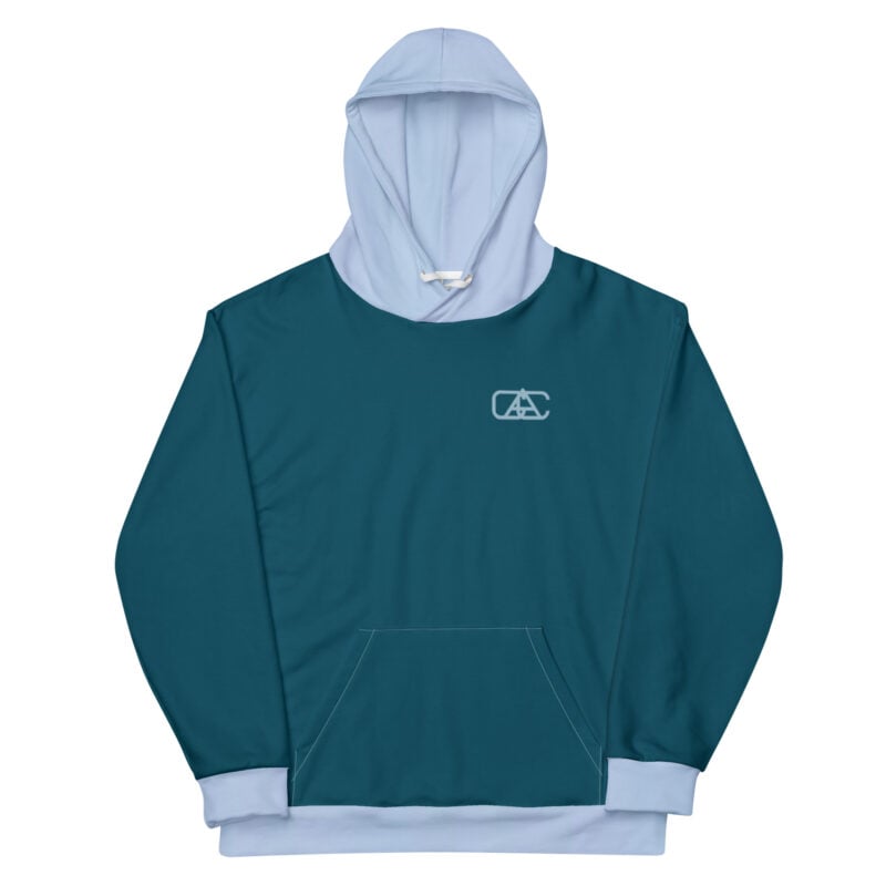 The Bauhaus Series (Grey and Teal) Hoodie grey teal white front art concierge clothing jpg The Bauhaus Series (Grey and Teal) Hoodie grey teal white front art concierge clothing jpg