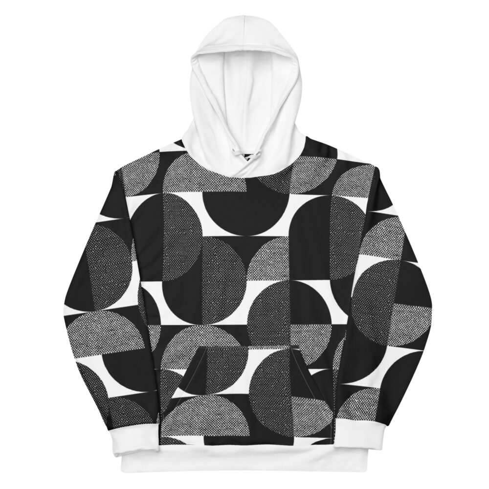 The Bauhaus Series (Black Circles) Hoodie black white front art concierge clothing jpg