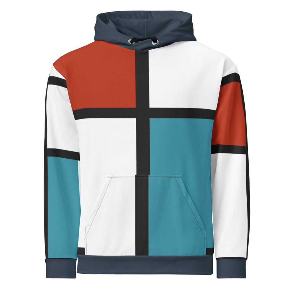 The Art Series (Ode to Saint Laurent) 4 Hoodie persimmon red green black white front art concierge clothing jpg