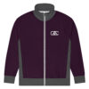 The Bauhaus Series (Plum and Grey) track jacket plum grey white front art concierge clothing JPG