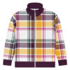 The Tartan Series (Classic Black and Yellow) Track Jacket black yellow white front art concierge clothing jpg