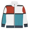 The Art Series (Ode to Saint Laurent) 4 Track Jacket persimmon red green black white front art concierge clothing jpg