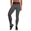 The Bauhaus Series (Plum and Grey) Yoga Leggings plum grey white front art concierge clothing jpg