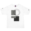The Tartan Series (Glenn Plaid) Champion T-Shirt tartan grey white front art concierge clothing JPG