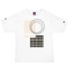The Tartan Series (Black) Champion T-Shirt black pink white front art concierge clothing jpg
