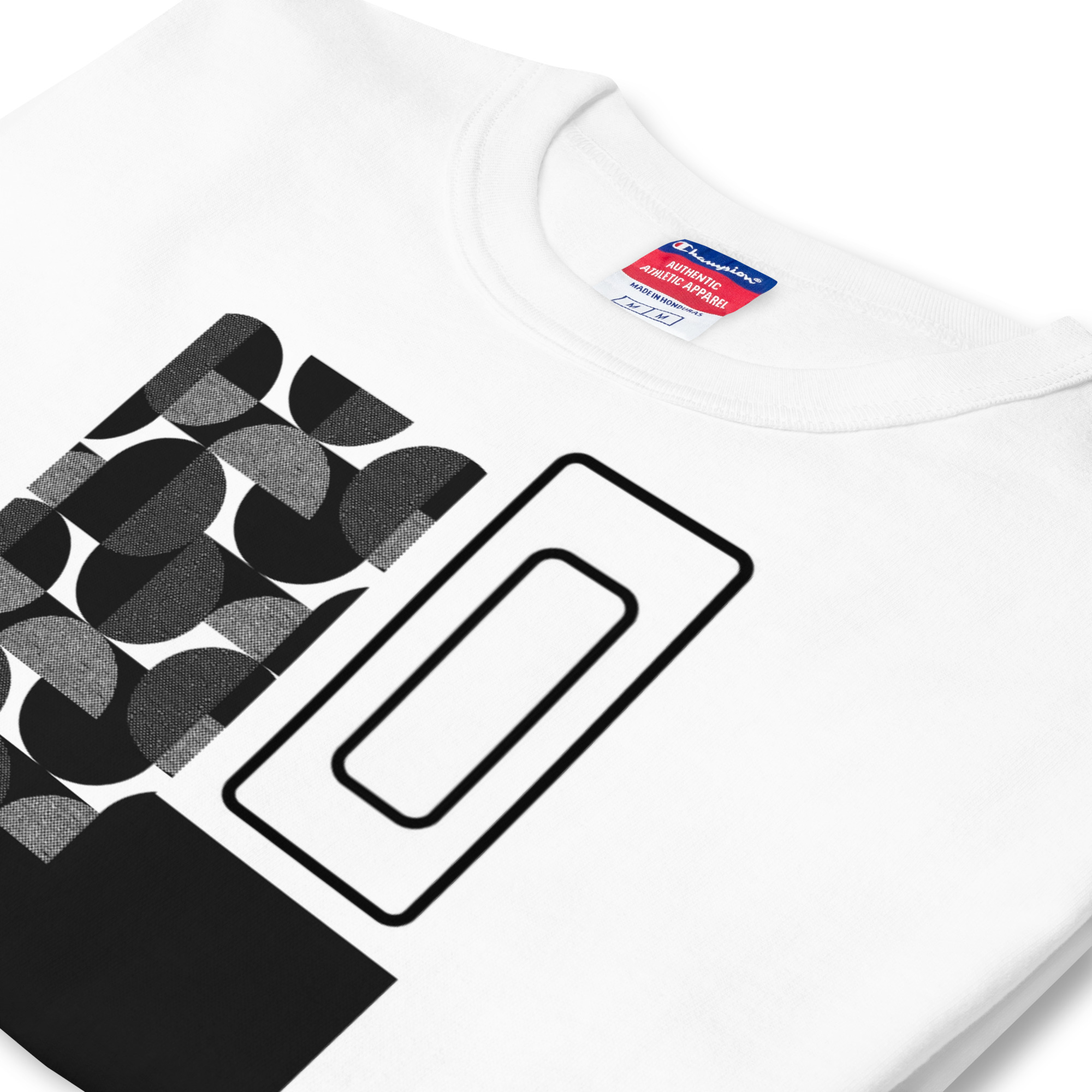 mens champion heritage t shirt white zoomed in 6aaef18958452