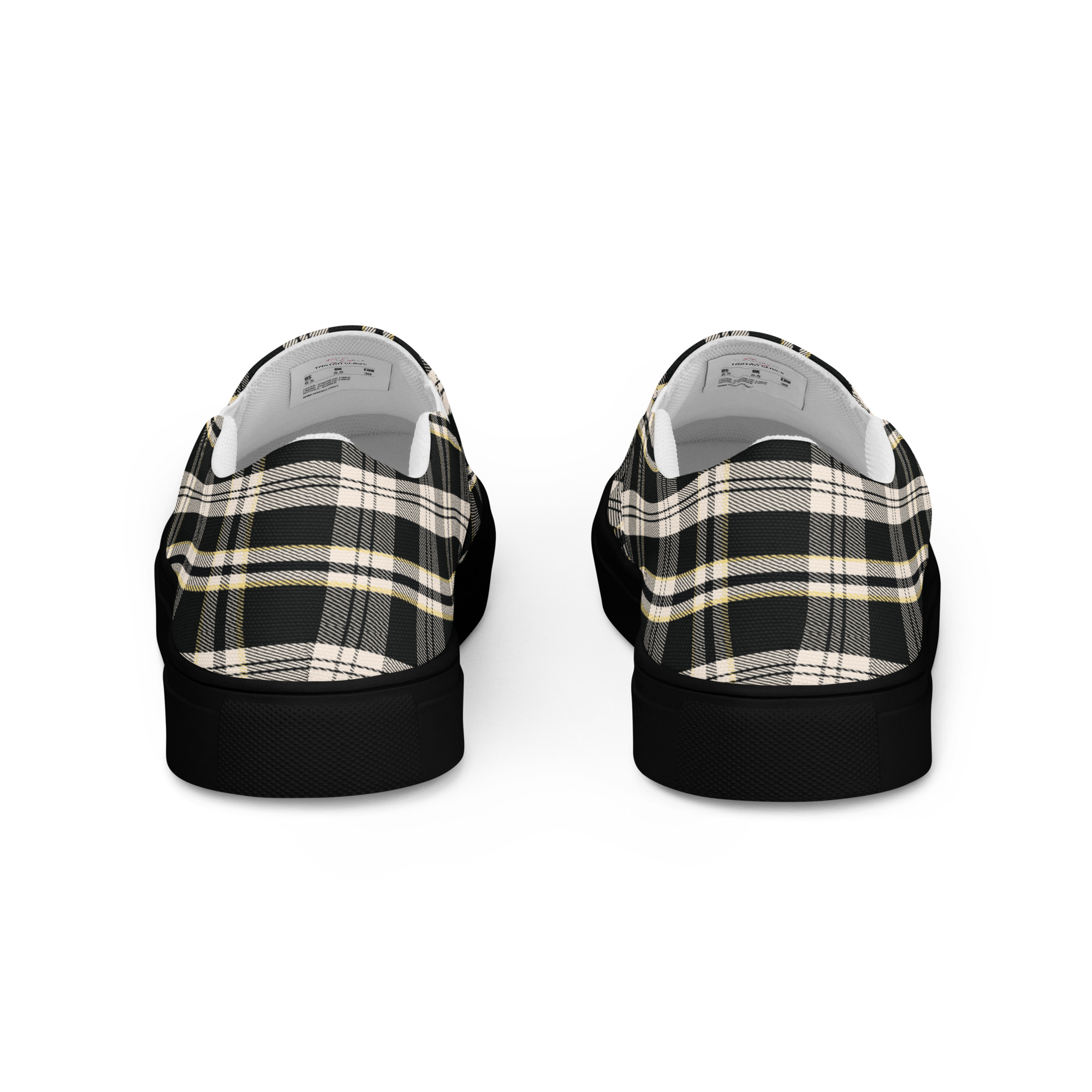 mens slip on canvas shoes black back 6a9df38e36e45 jpg