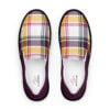 The Tartan Series (Classic Black and Yellow) Men’s Slip-on Canvas Shoes yellow white black front art concierge clothing jpg