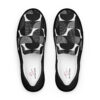 The Bauhaus Series (Black Circles) Men’s Slip-on Canvas Shoes white black front art concierge clothing jpg