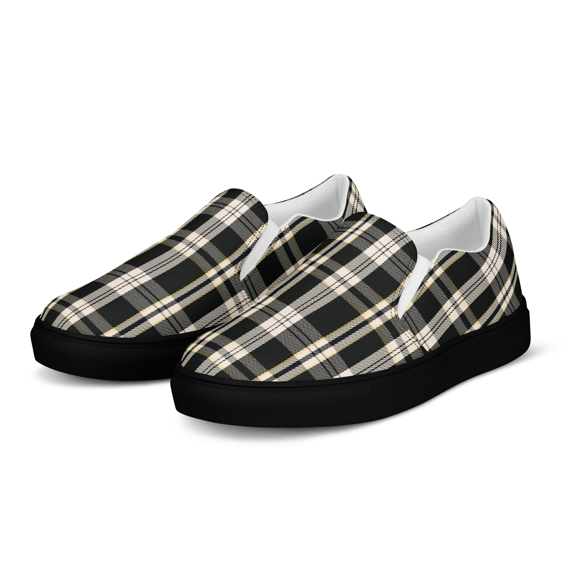 mens slip on canvas shoes black left front 6a9df38e36d74 jpg