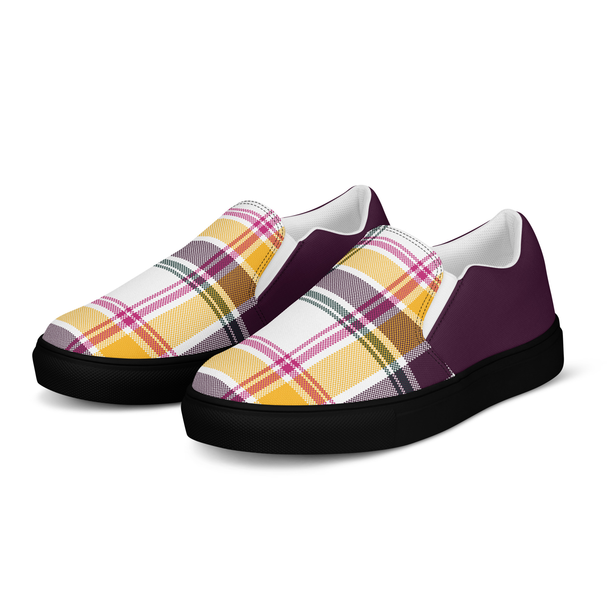 mens slip on canvas shoes black left front 6aa734297b02c jpg
