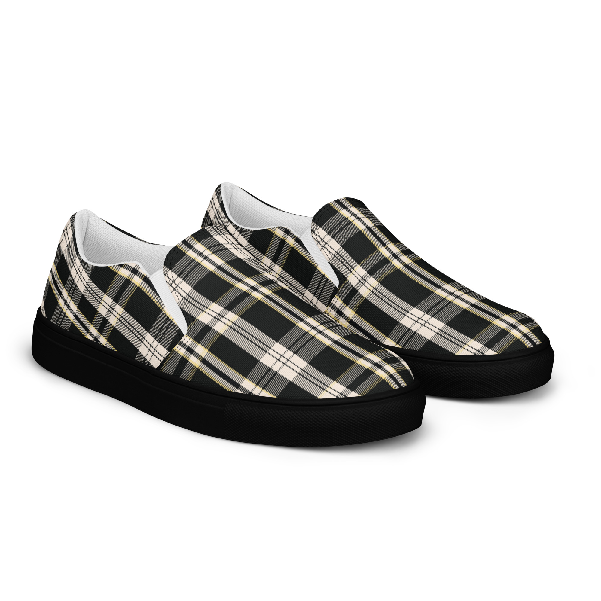 mens slip on canvas shoes black right front 6a9df38e36dec jpg