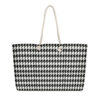 The Art Series (Houndstooth) Weekender Bag black white 24x13 front art concierge clothing jpg
