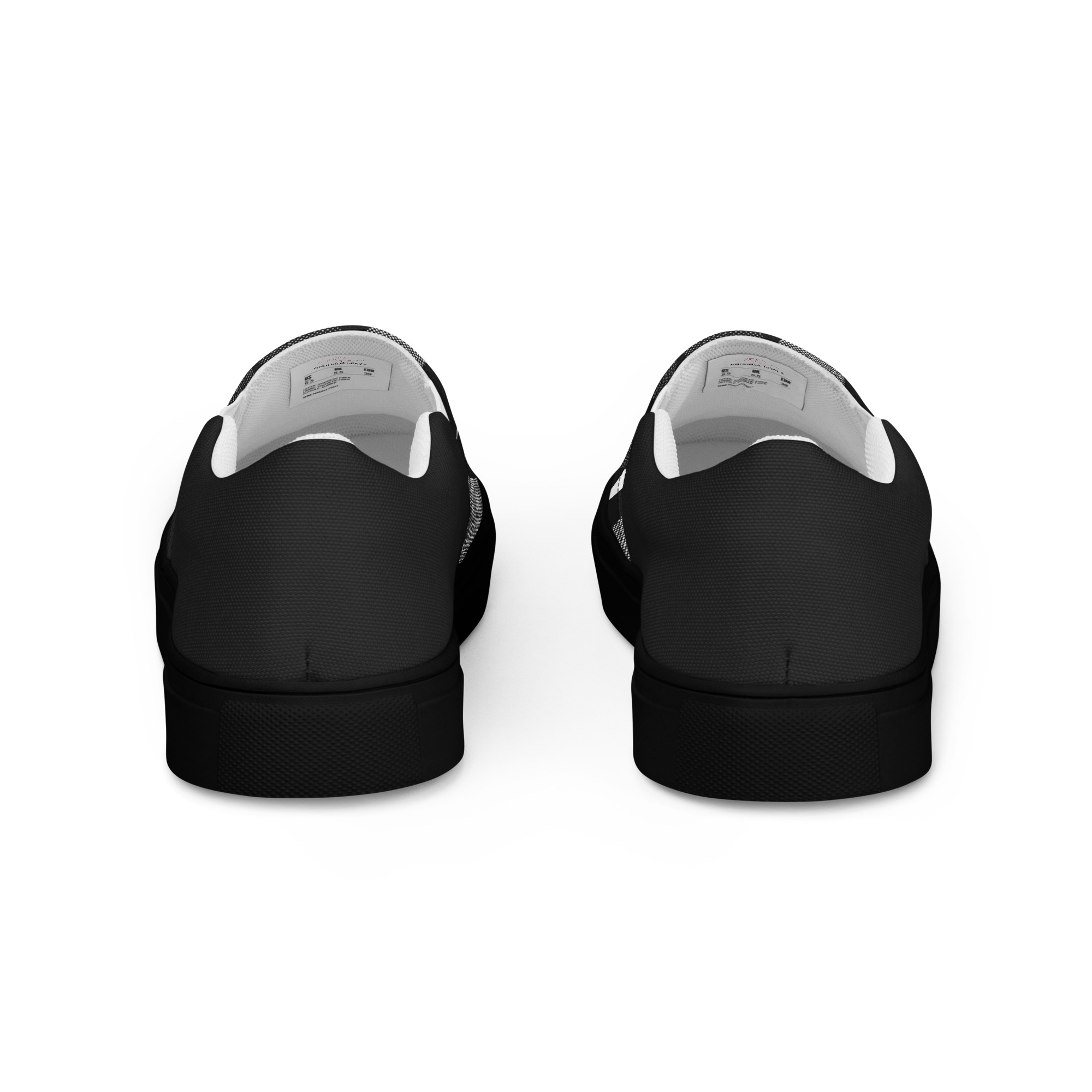 womens slip on canvas shoes black back 6aaee3dfa19e4