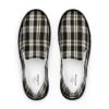 The Tartan Series (Black) Women’s Canvas Deck Shoes black pink front art concierge clothing jpg