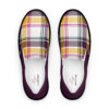 The Tartan Series (Classic Black and Yellow) Women’s Slip-on Canvas Shoes yellow black white front art concierge clothing jpg