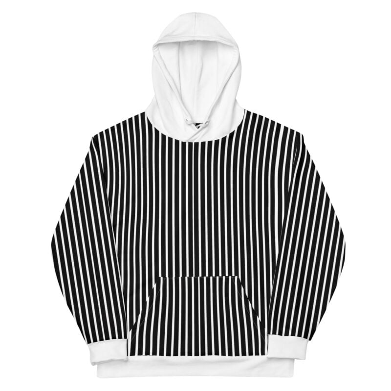 The Stripes Series (Black) black white front art concierge clothing jpg