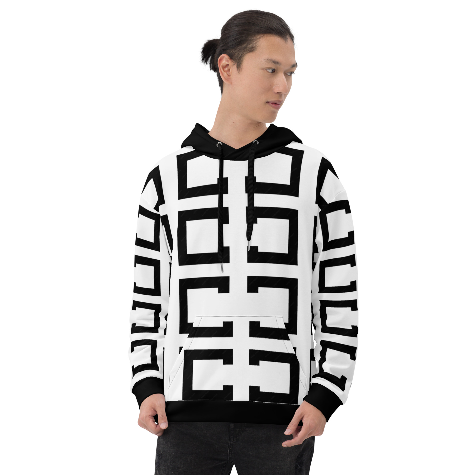 all over print recycled unisex hoodie white front 6ad9568b59201 jpg