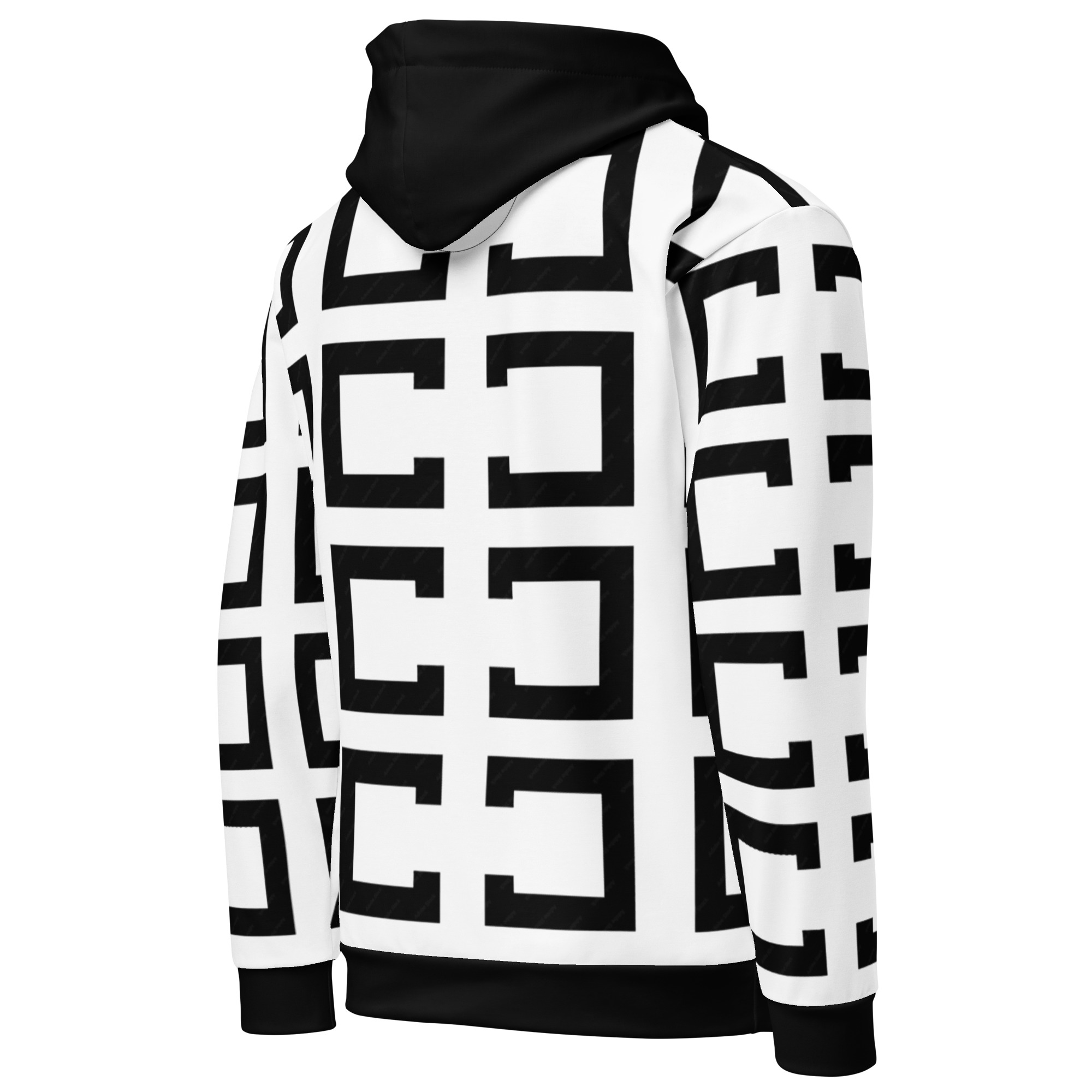 all over print recycled unisex hoodie white right back 6ad9568b59ea8 jpg