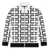 The Art Series (C Shape) Track Jacket black white front art concierge clothing jpg