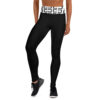 The Art Series (C Shape) Yoga Leggings black white front art concierge clothing jpg