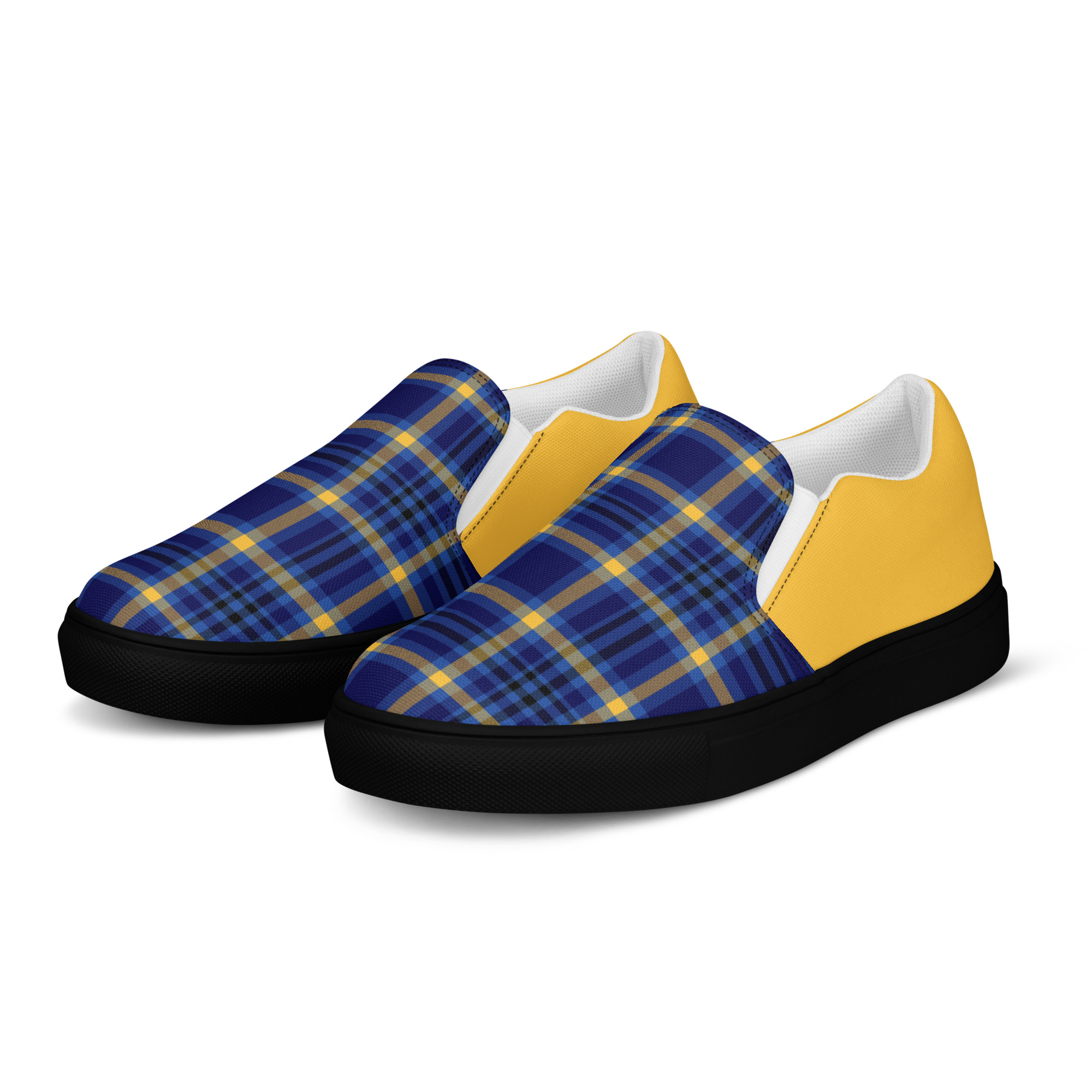 mens slip on canvas shoes black left front 6ad81e66389b0 jpg